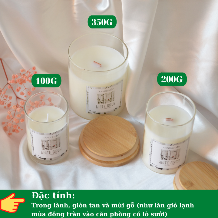 Nến Thơm Candle Cup - Mùi WHITE BIRCH