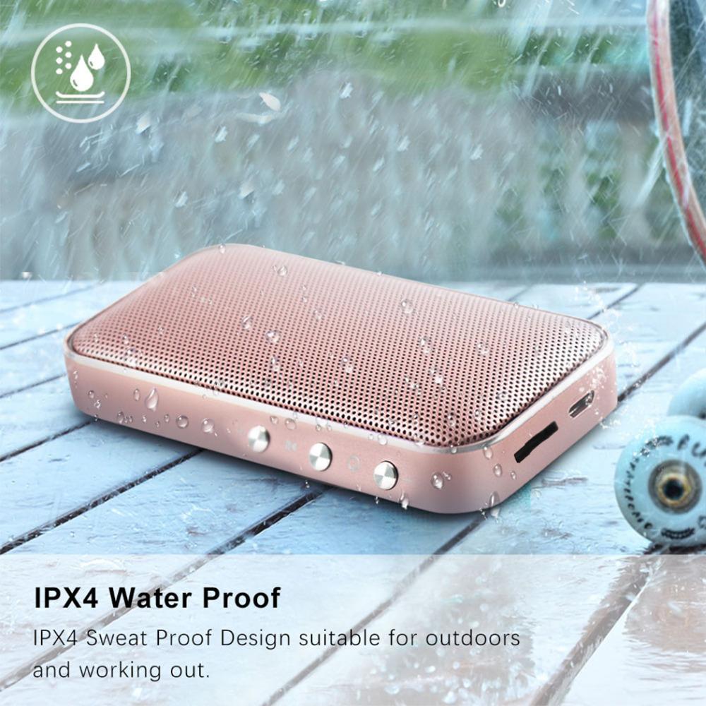 Di động không dây ngoài trời mini Audio Audio Ultra-Thin Loa loa loa hỗ trợ thẻ TF TF SECHARGED Usb Sale Color: White