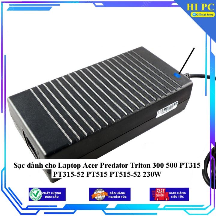 Sạc dành cho Laptop Acer Predator Triton 300 500 PT315 PT315-52 PT515 PT515-52 230W - Kèm Dây nguồn - Hàng Nhập Khẩu