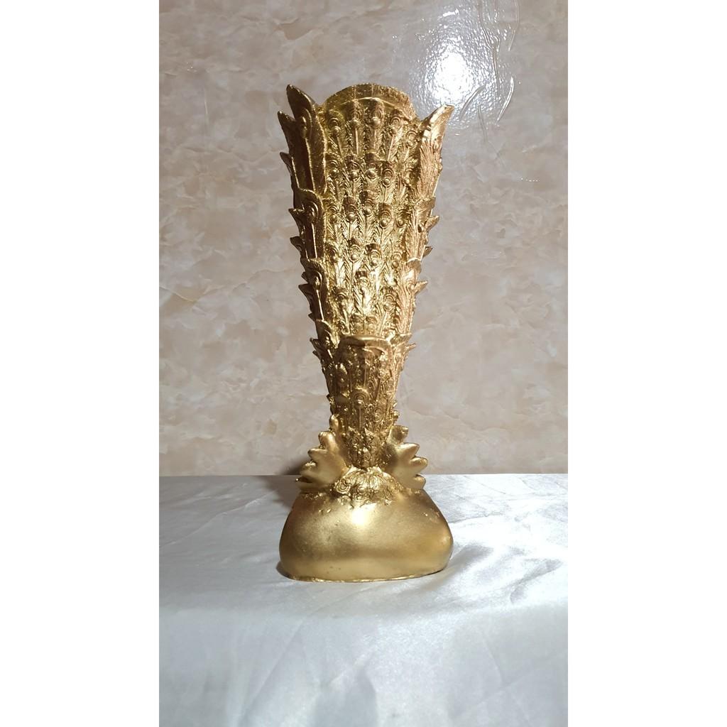 Cắm lông công chất liệu bột đá bền rẻ cao 30 cm