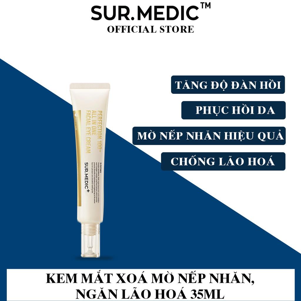 Kem Giảm Thâm Mắt Xoá Mờ Nếp Nhăn SURMEDIC Perfection 100tm All In One Facial Eye Cream 35ml