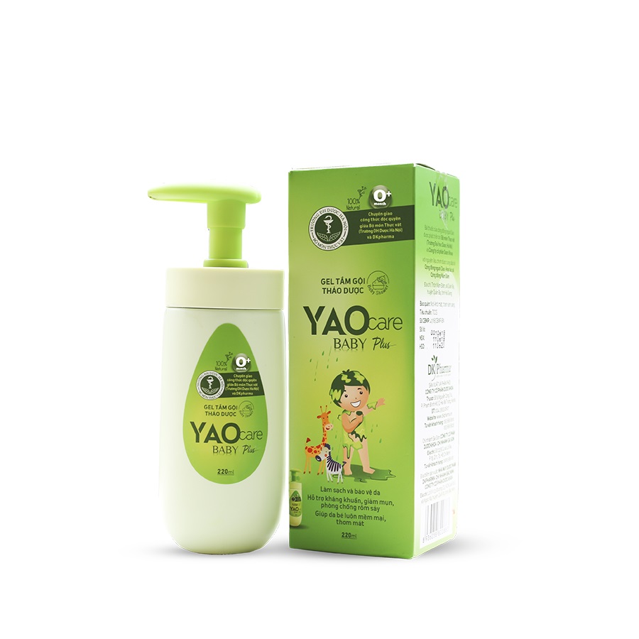 Gel tắm gội thảo dược cho bé Yaocare Baby Plus