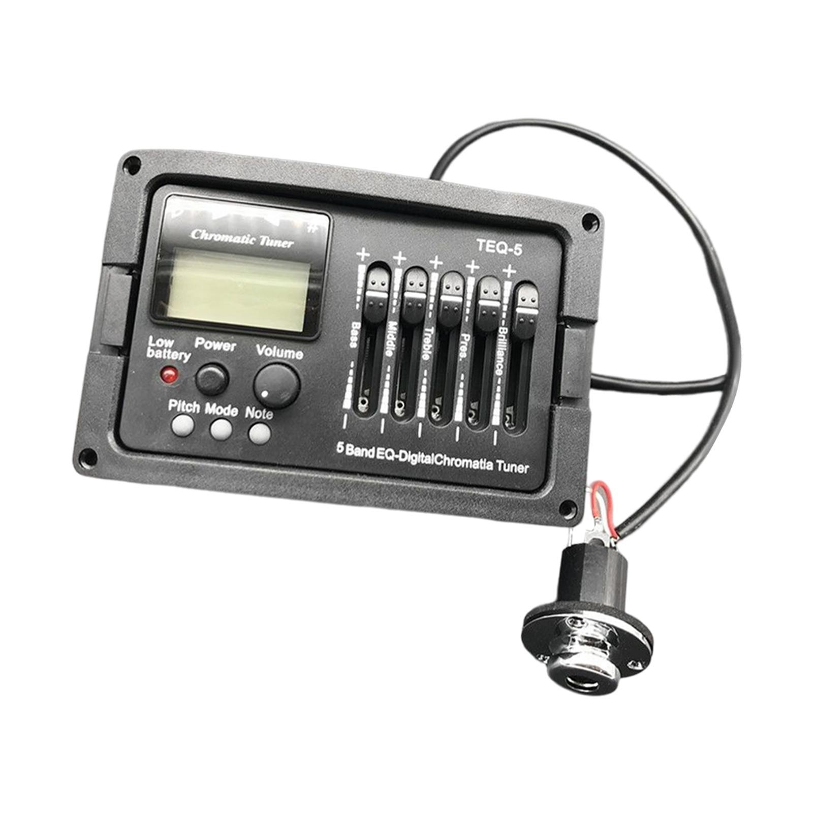 Digital 5 Band Chromatic Tuner Acoustic Guitar Amplifier