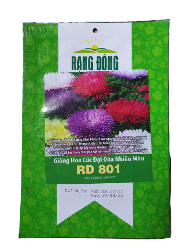 Hạt giống hoa cúc đại đóa nhiều màu Rạng Đông RD 801