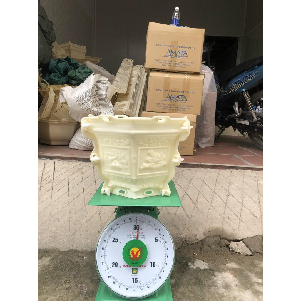 Khuôn chậu ABS lục giác rộng 25cm có lòng trong