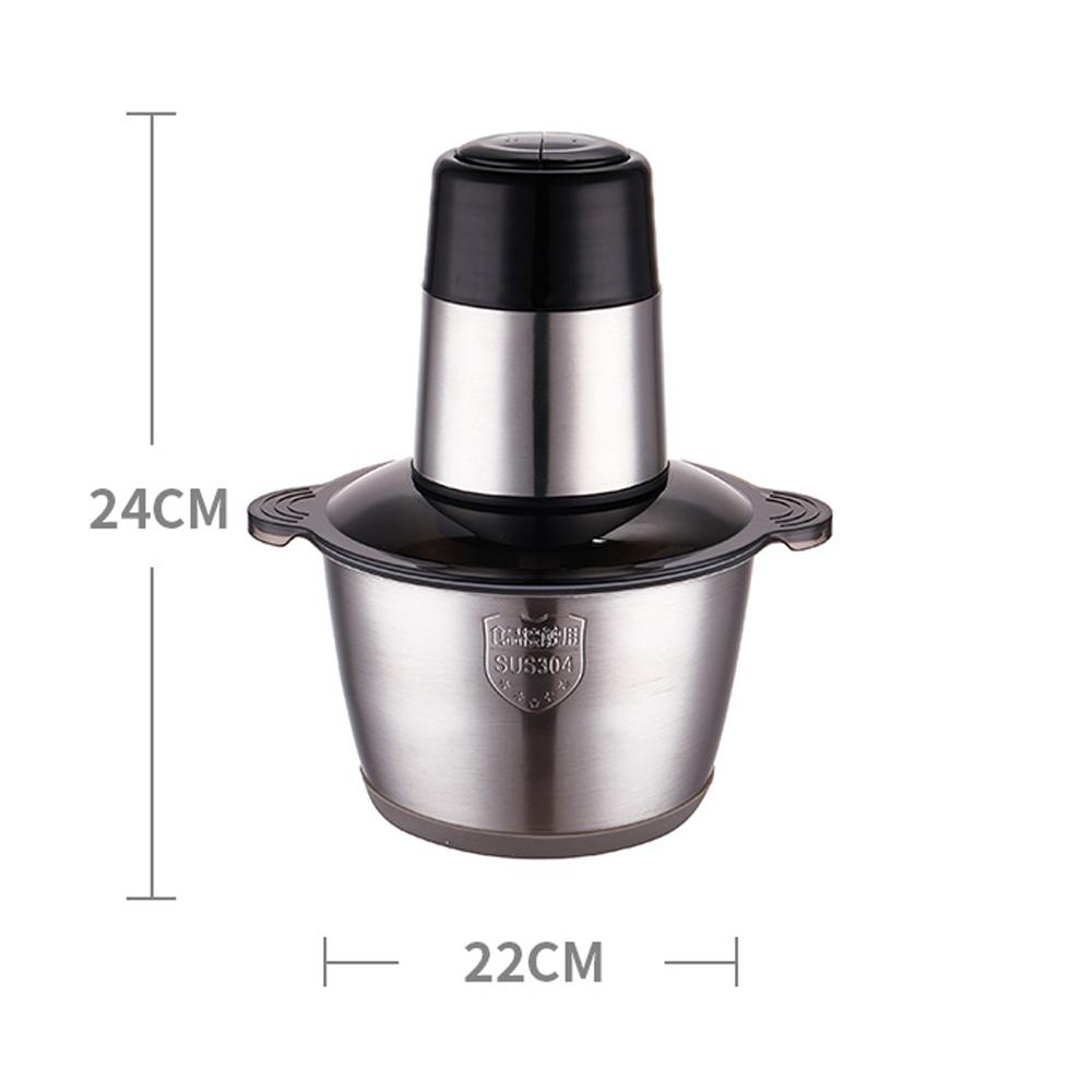 Máy xay thịt cối inox dung tích 2L , máy xay đa năng 4 lưỡi có thể dùng xay hành tỏi