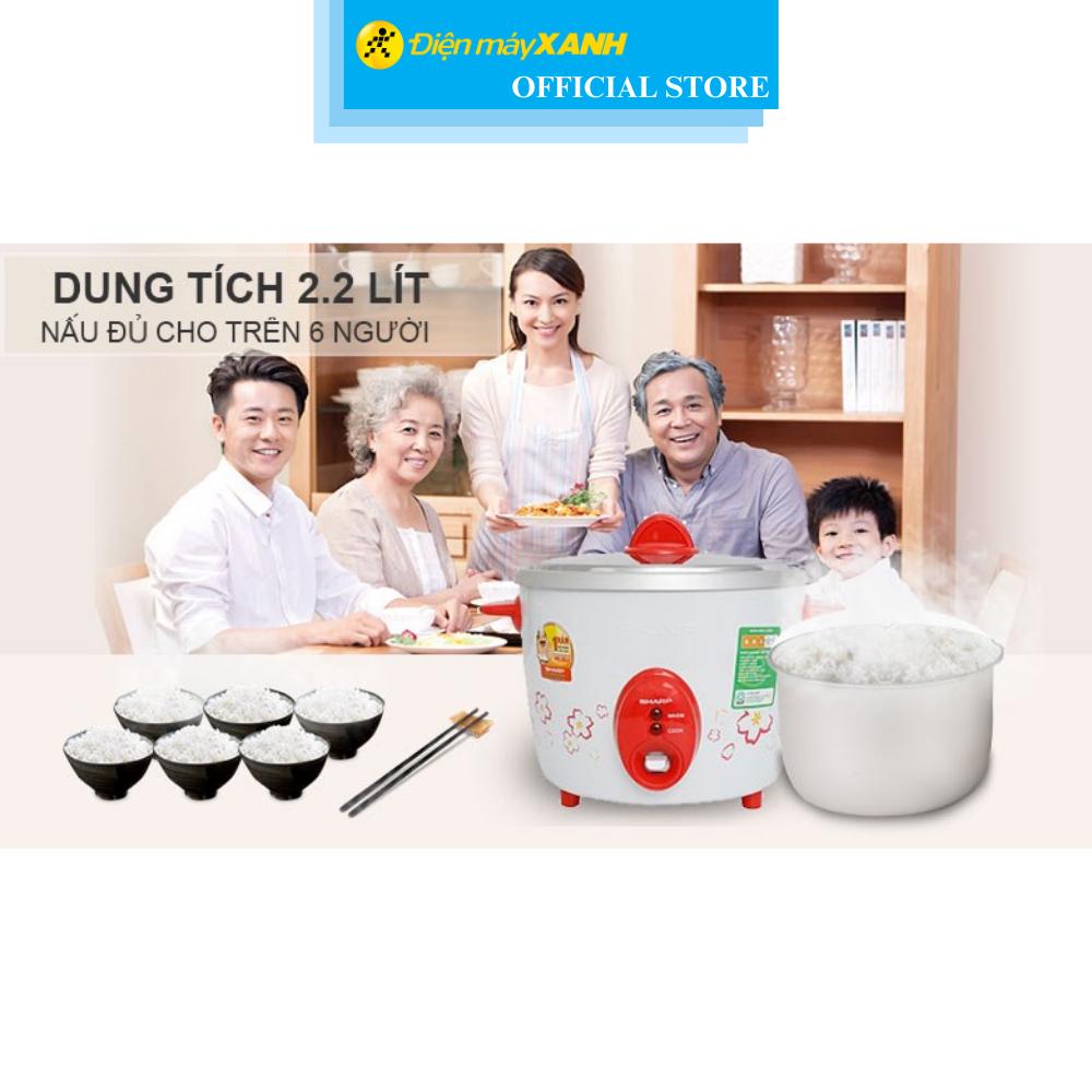 Nồi cơm nắp rời Sharp 2.2 lít KSH-D22V - Hàng Chính Hãng
