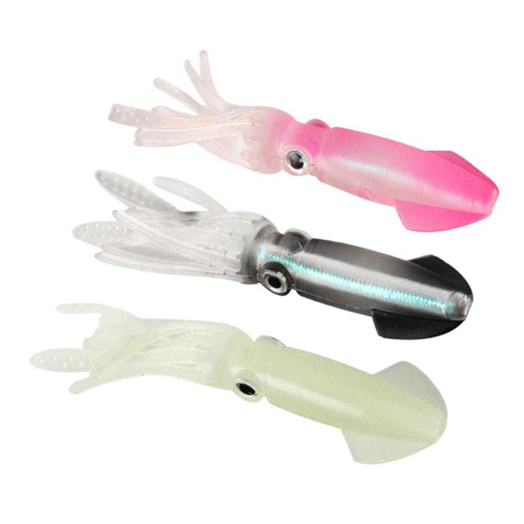 2Pcs Fishing Soft Artificial Bionic Squid Skirts Lures Baits Tackles - 8.5g