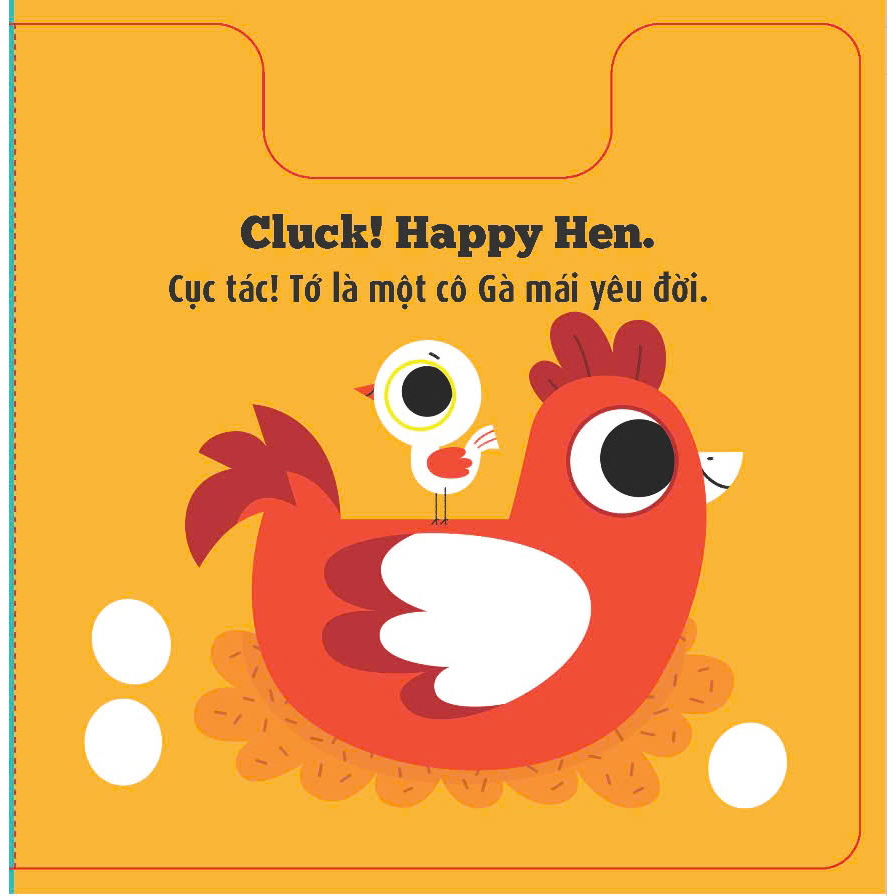 Sách Máy kéo ồn ào - những chuyển động nhỏ song ngữ Anh Việt kích thích giác quan