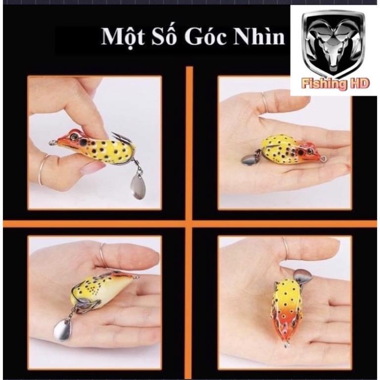 mồi nhái giả câu lure cá lóc - mồi nhái giả super frog đồ câu FISHING_HD