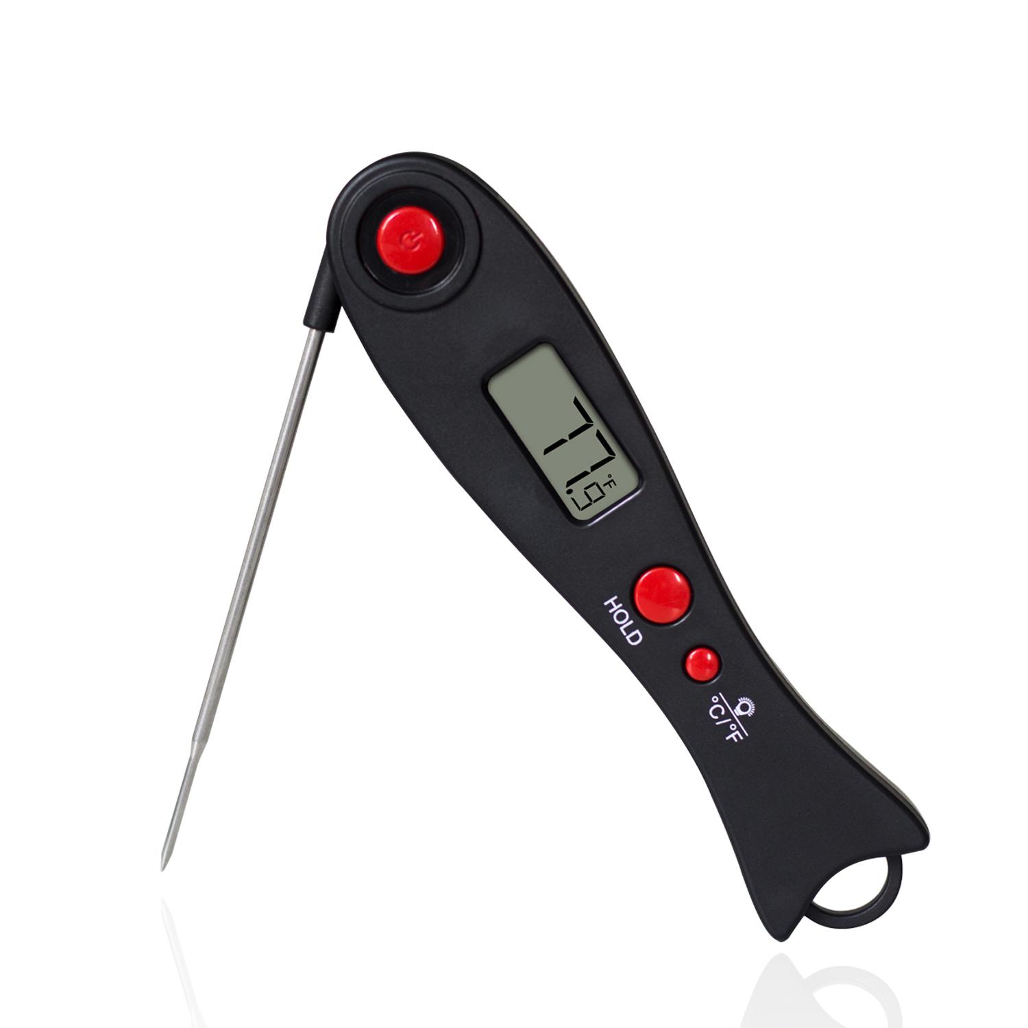 Nhiệt kế thức ăn hiển thị đèn nền LCD, Đầu dò gập lại, Tự động tắt