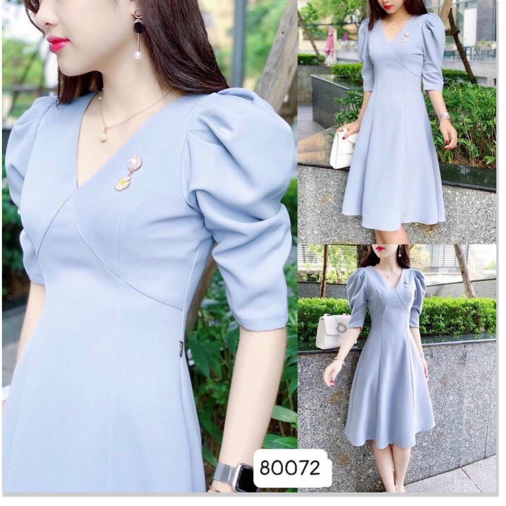 ĐẦM UMI XINH XẮN,HỌA TIẾT TRƠN NHƯNG KHÔNG KÉM PHẦN SANG TRỌNG THỜI TRANG MỚI KME