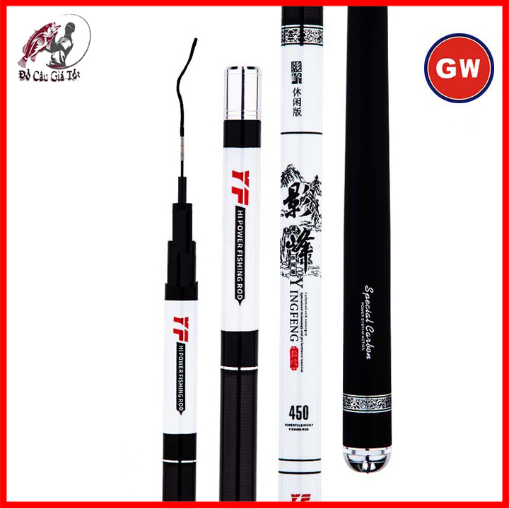 Cần Câu Đài YingFeng GW 5H, Cần Câu Tay, Cần Câu Đơn, Cần Tay Chất Liệu Carbon Chất Lượng