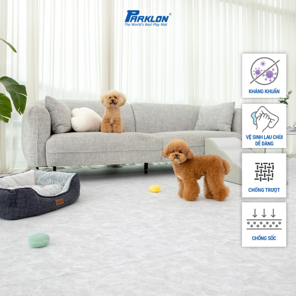 Thảm Thú Cưng Cao Cấp Parklon Hoa Văn Vân Đá Hoa Cương Vằn Chính Hãng Hàn Quốc cm Chống Bụi Kháng Khuẩn Khử Mùi Chống Ồn Chống Trượt Chống Sốc