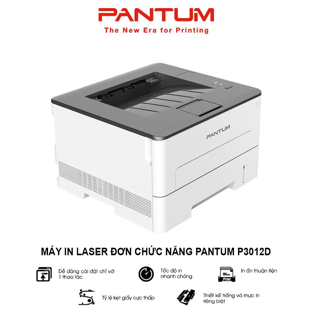 Máy in Laser đơn chức năng PANTUM P3012D, in đen trắng, tốc độ cao, tự động đảo mặt, khổ giấy A4 (Hàng chính hãng)