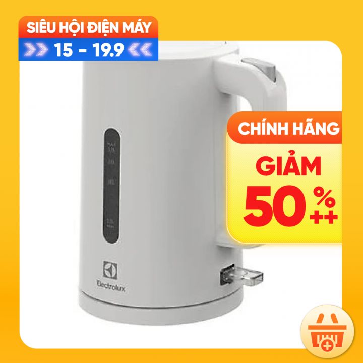 Ấm đun siêu tốc Electrolux 1.7 lít E2EK1-100W-Hàng Chính Hãng