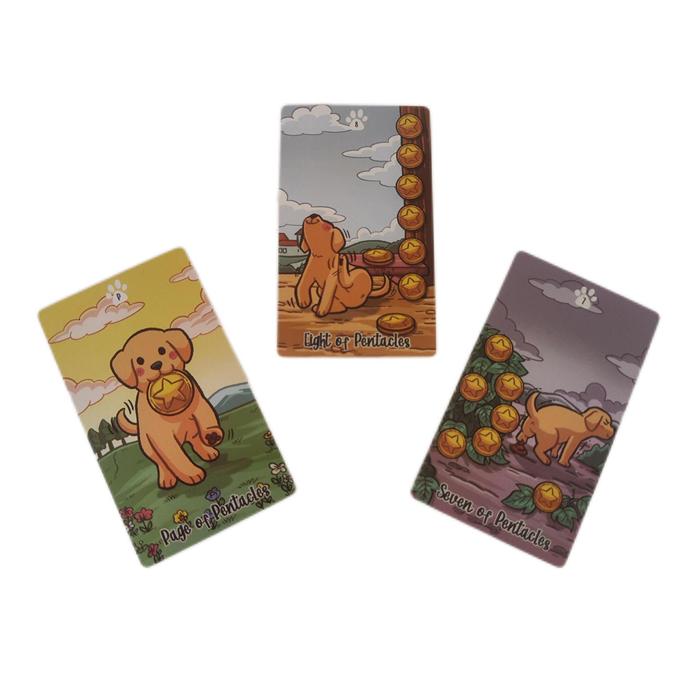 Bộ bài Labradorable Tarot 78 lá bài 7x12 Cm tặng đá thanh tẩy