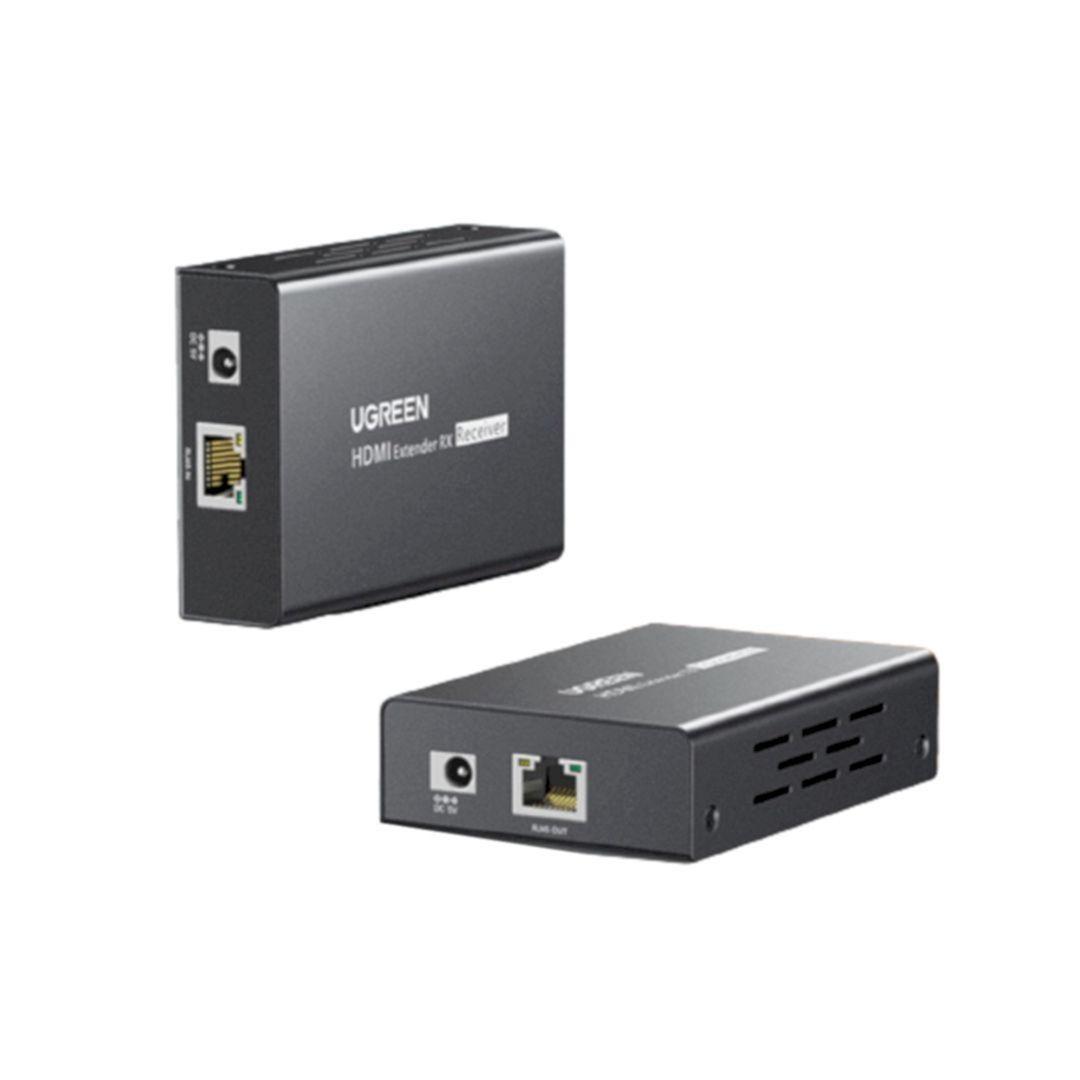 Ugreen UG29743CM533TK S 200m Bộ NHẬN only Receiver kéo dài tín hiệu HDMI qua cáp mạng RJ45 Cat5e/Cat6 29743 cần mua thêm bộ phát - HÀNG CHÍNH HÃNG