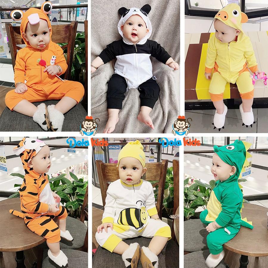 Body Hình Thú Dài Tay Cho Bé - hình thú siêu cưng 100% cotton