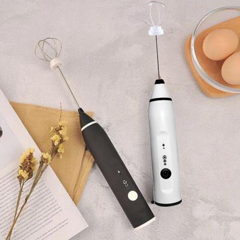 USB Sạc Cà Phê Sữa Drink Frother Sữa Rửa Mặt Foamer 3 Tốc Độ Điện Máy Đánh Trứng Cầm Tay Điện Máy Trộn Thực Phẩm Xay Sinh Tố