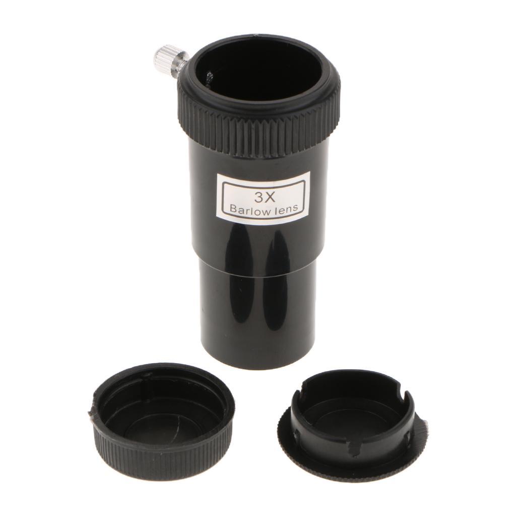 2-3pack 3X Magnification Barlow Lens '0.965'/24.5mm Plastic for Telescope