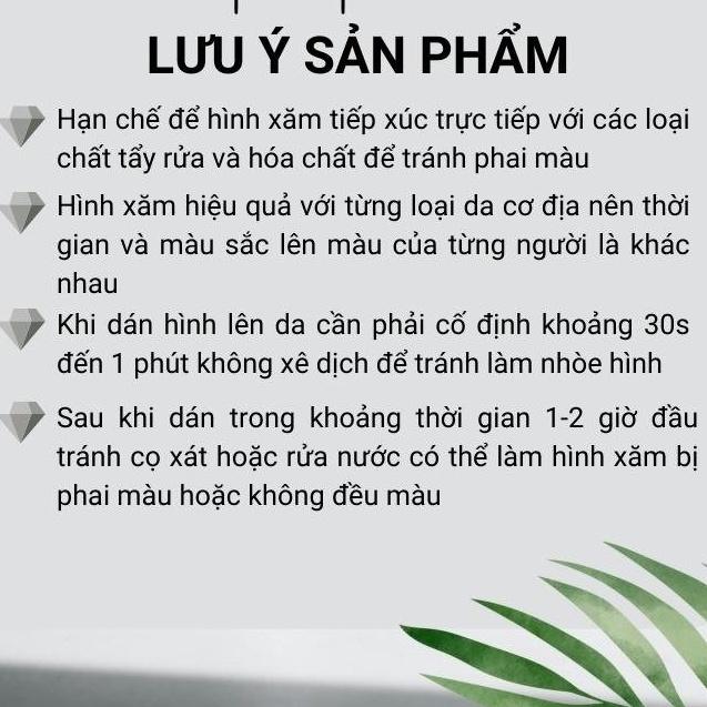 Hình Xăm 15 Ngày Không Thấm Nước mã GZ032