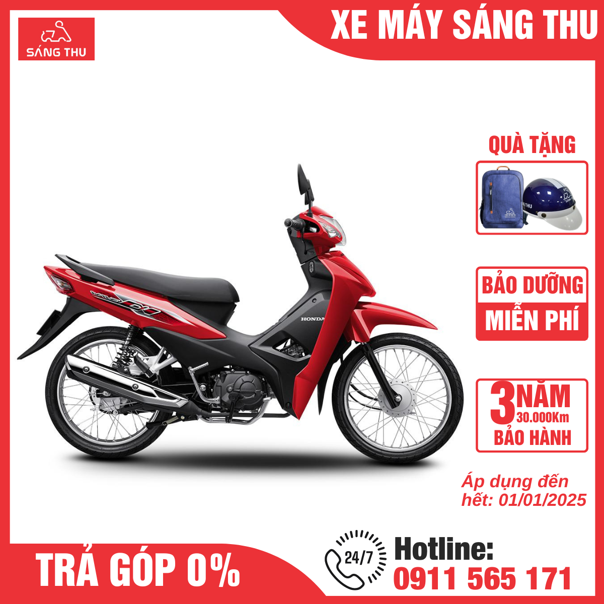 Xe Máy Wave Alpha 110cc Phiên Bản Tiêu Chuẩn