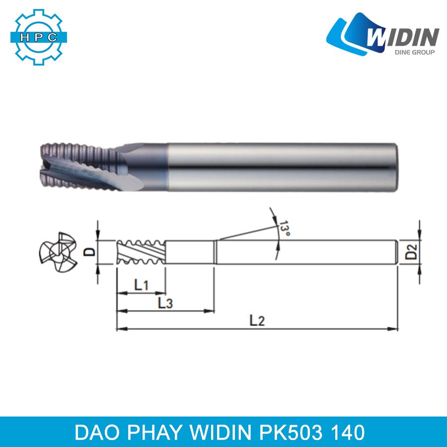 Dao phay ngón Widin PK503 140