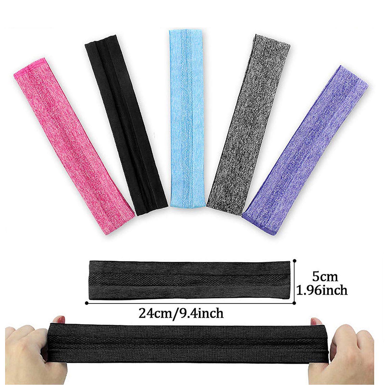 Sweatband Sweat Absorbent Elastic Sports Headbands for Yoga Exercise Climbing