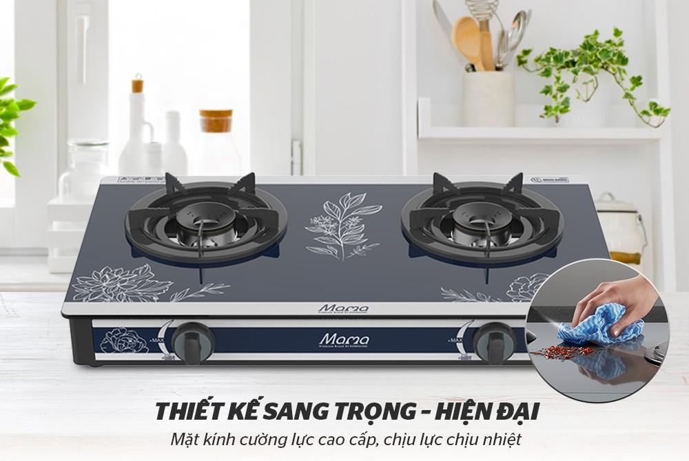 Bếp Gas Dương Kính SUNHOUSE MAMA MMB0989 - Hàng Chính Hãng