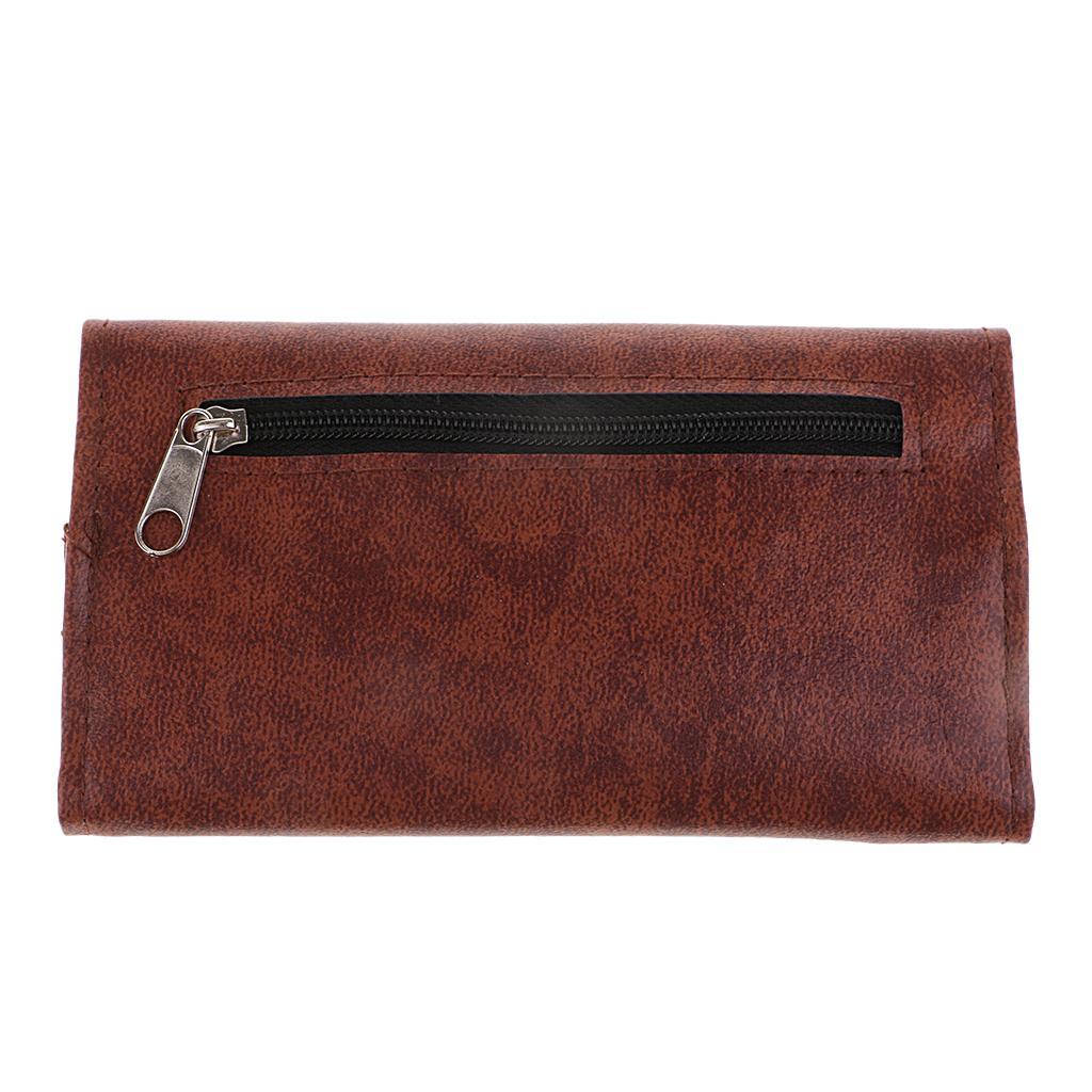 2pcs Portable PU Leather Tobacco Holder Pouch Bag Pipe Case