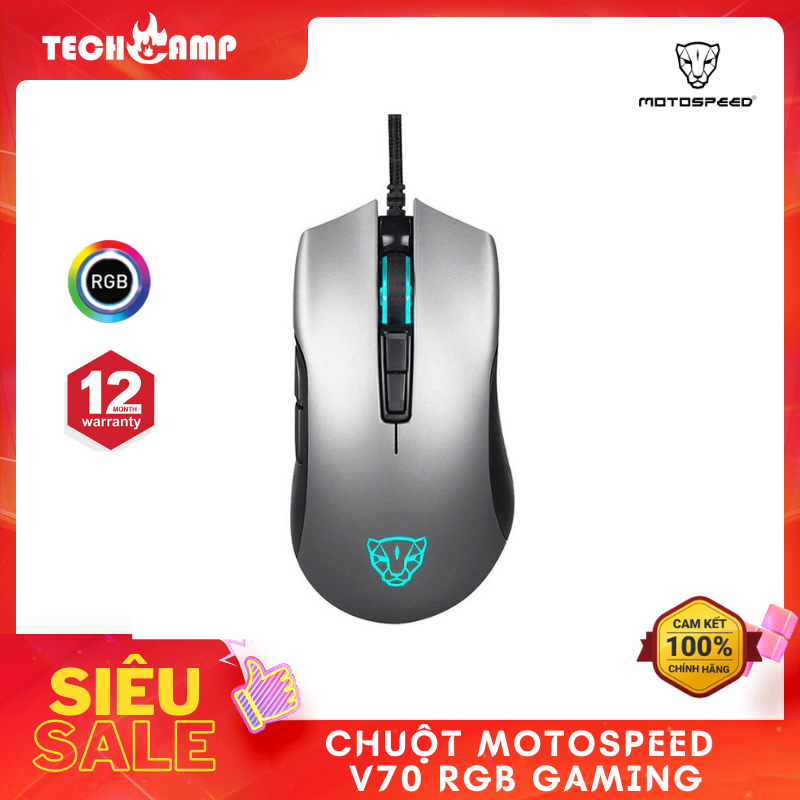 Chuột Motospeed V70 RGB GAMING - Hàng chính hãng