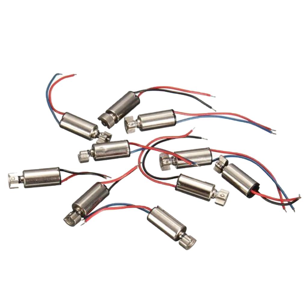 10 Chiếc 4x8mm Micro Coreless Cao Tốc Độ Động Cơ DC 1.5-3V Động Cơ Dài 8mm