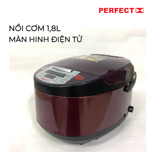 NỒI CƠM ĐIỆN TỬ PERFECT PF-C208 900W HÀNG CHÍNH HÃNG