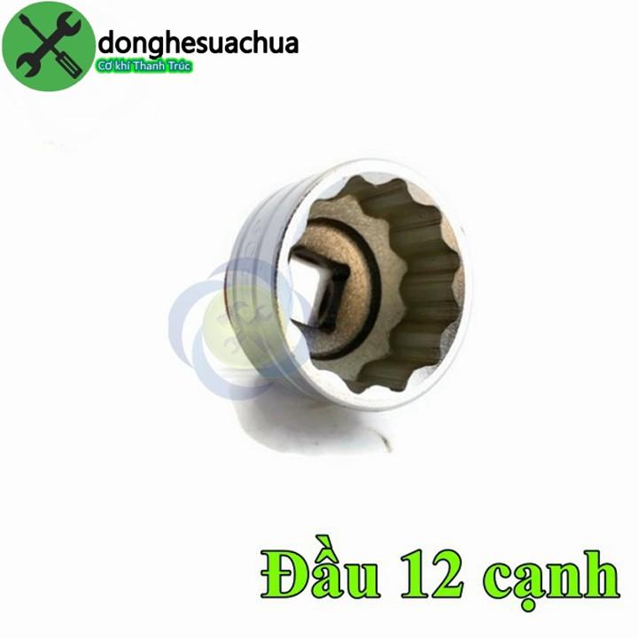 Tuýp 32mm 1/2 Kingtony 433032M 12 cạnh màu trắng dài 44mm