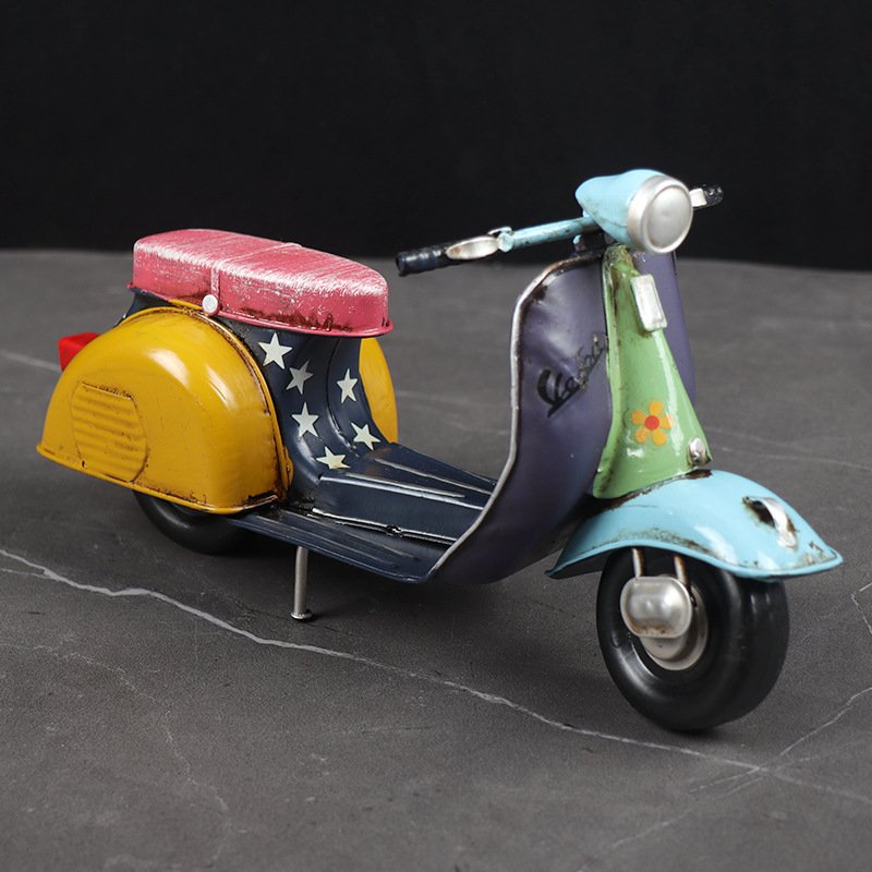 Mô Hình Xe Vespa Vintage - Mô Hình Thủ Công - Quà Tặng - Décor Home - Décor Quán Cafe