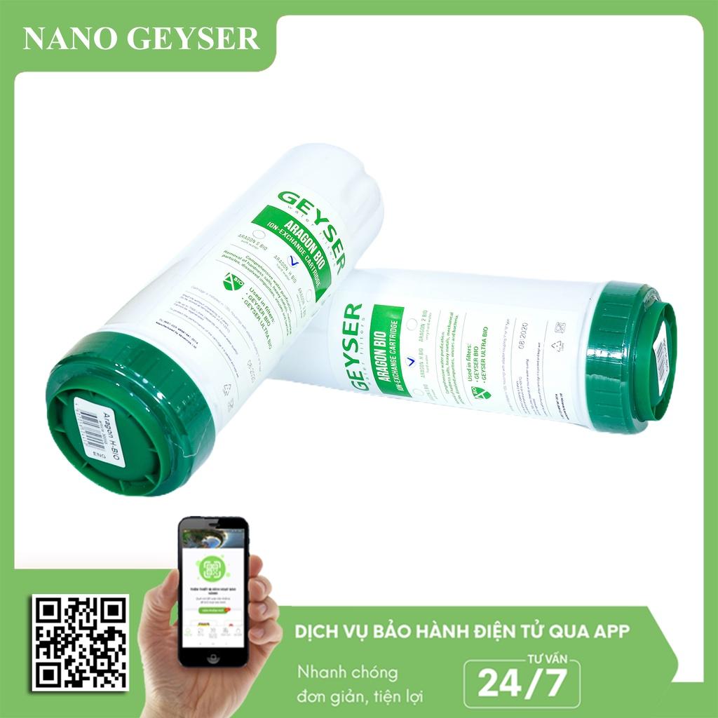 Lõi lọc nước số 2 máy Ecotar, Lõi Aragon Bio Nano Geyser, Dùng cho máy Geyser Ecotar 4, Ecotar 8 - Hàng Chính Hãng