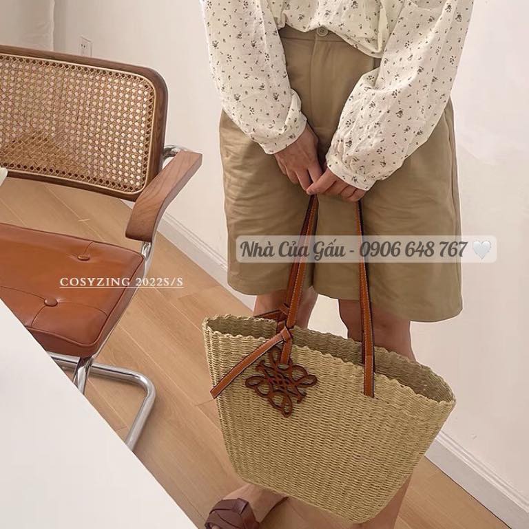 Túi cói đeo vai size to hàng hiếm đẹp cực luôn