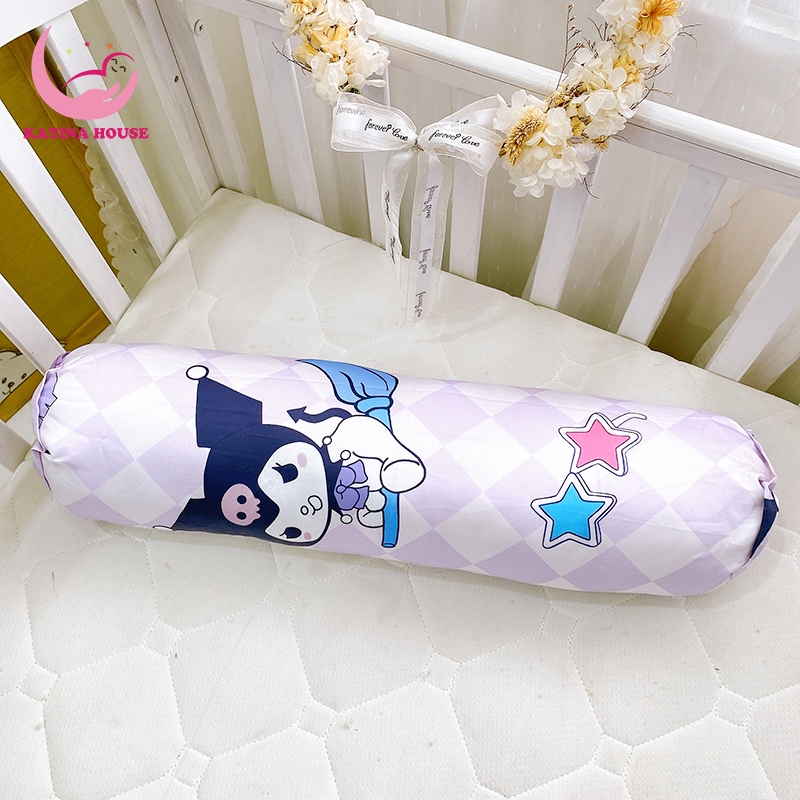 Gối ôm cho bé Katina House, KT 60cm, vải Tencel 60s, gòn lông vũ nhân tạo mềm mịn, mát lạnh