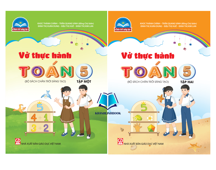 Sách - Combo Vở thực hành Toán 5 - tập 1 + 2 (Bộ sách Chân trời sáng tạo)