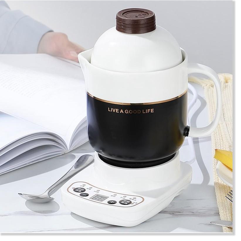 BỘ CỐC SỨ CHƯNG YẾN 1000ML VÀ ĐẾ ĐIỆN CAO CẤP Ceramic Healthy