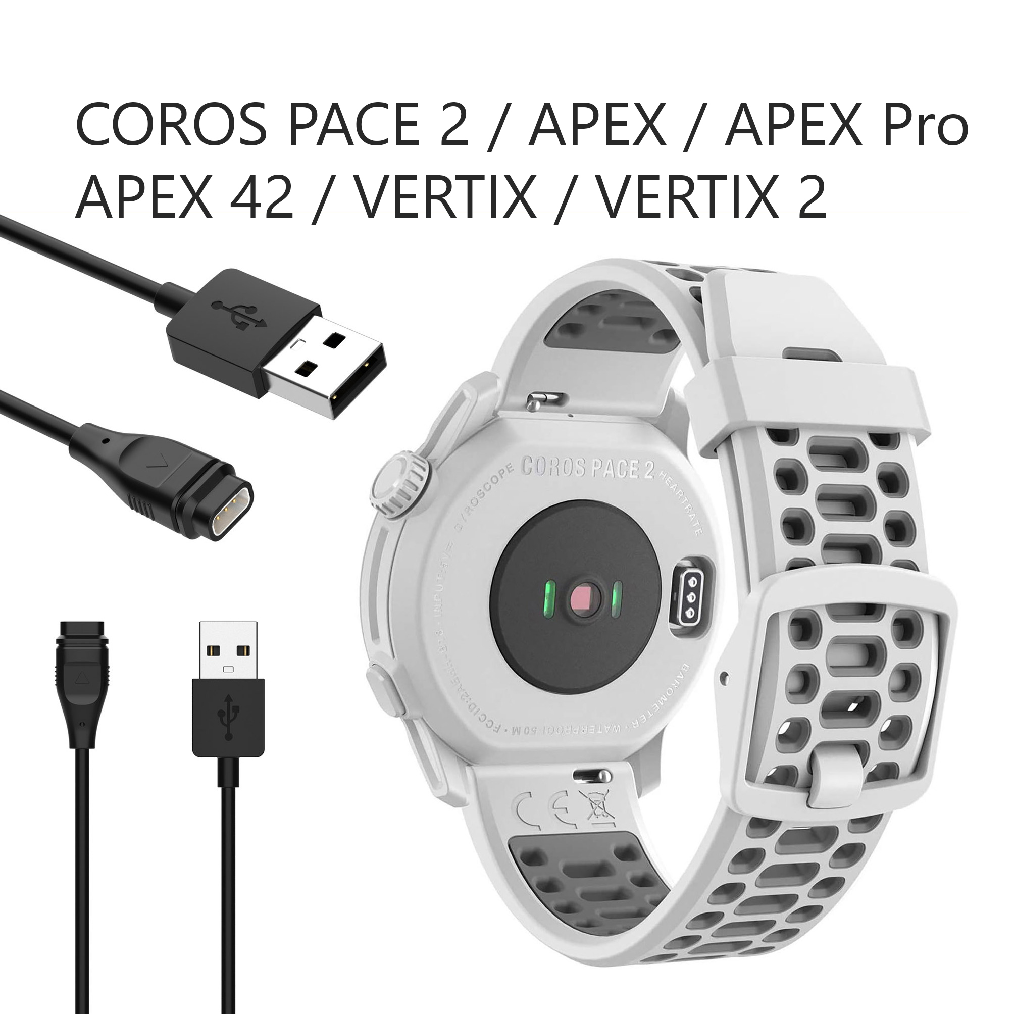 Dây Sạc Thay Thế Cho Đồng Hồ COROS PACE 2 / APEX / APEX Pro / APEX 42 / VERTIX / VERTIX 2 1 Mét