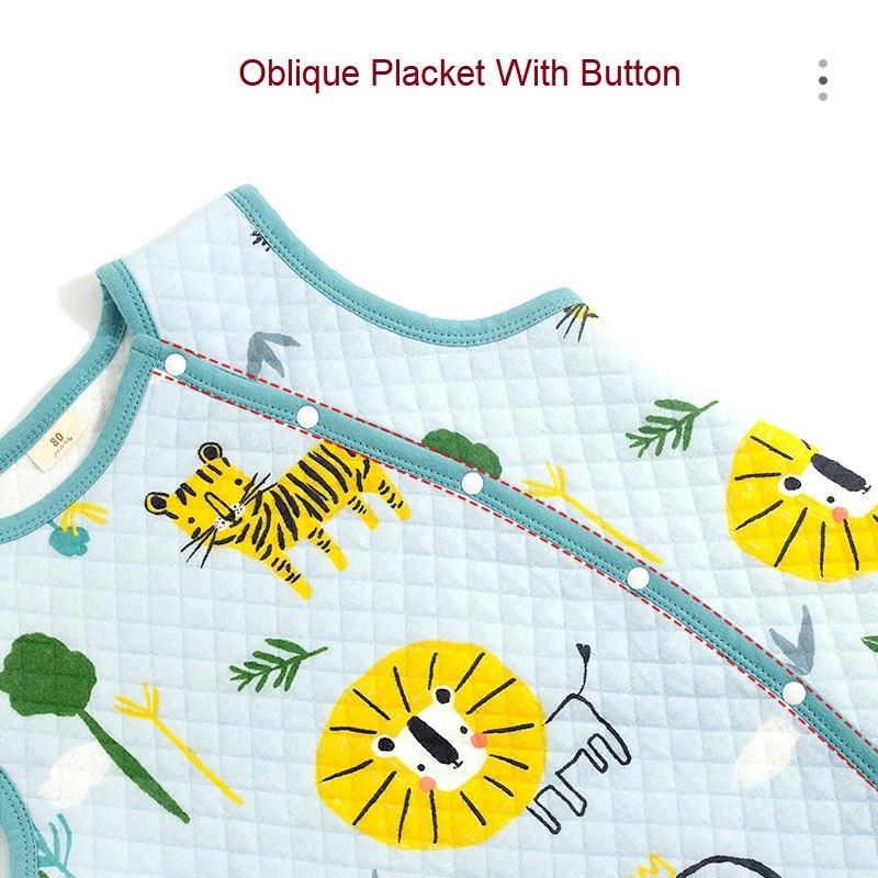 Túi Ngủ Cho Bé Áo Hoạt Hình Mềm Mại Infantil Mùa Xuân Cotton Thun Cho Bé Giấc Ngủ Bao Trẻ Em Slaapzak Giường Trẻ Em Bộ Đồ Ngủ Jumpsuit