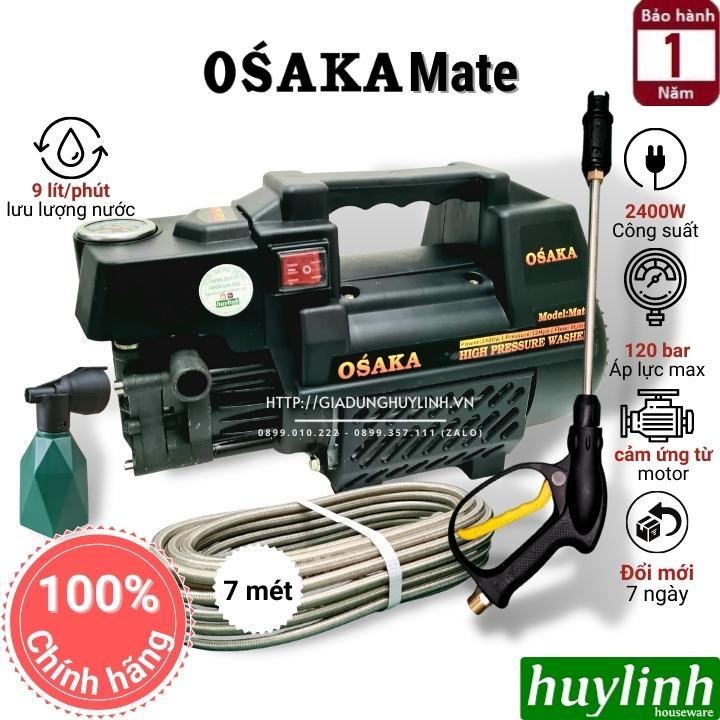 Máy xịt rửa xe cao áp Osaka Mate - 2400W - Tặng thân nối dài - Hàng chính hãng