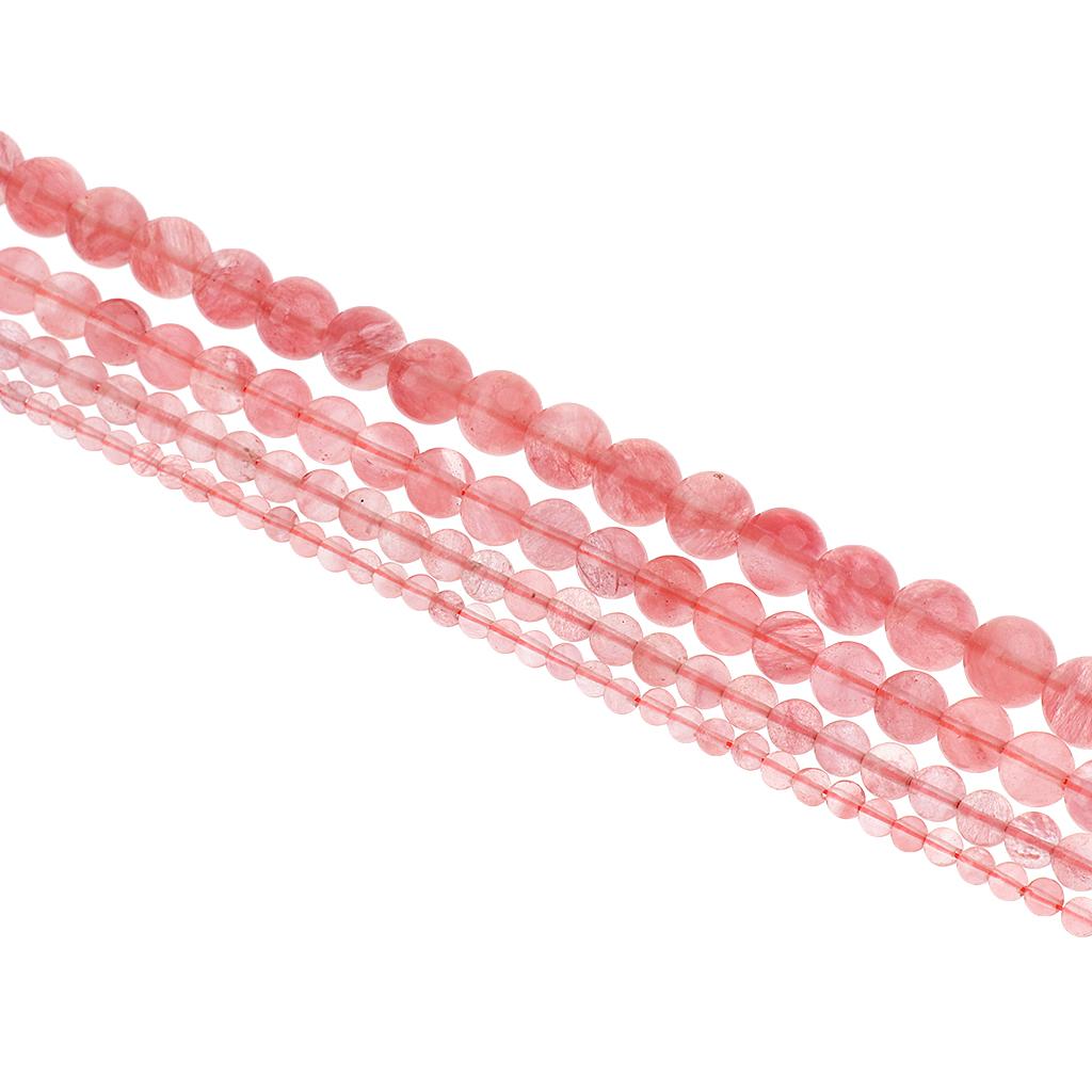 Hand-Made Crystal Gemstone Round DIY Loose Beads Jewelry Making Strands 4mm