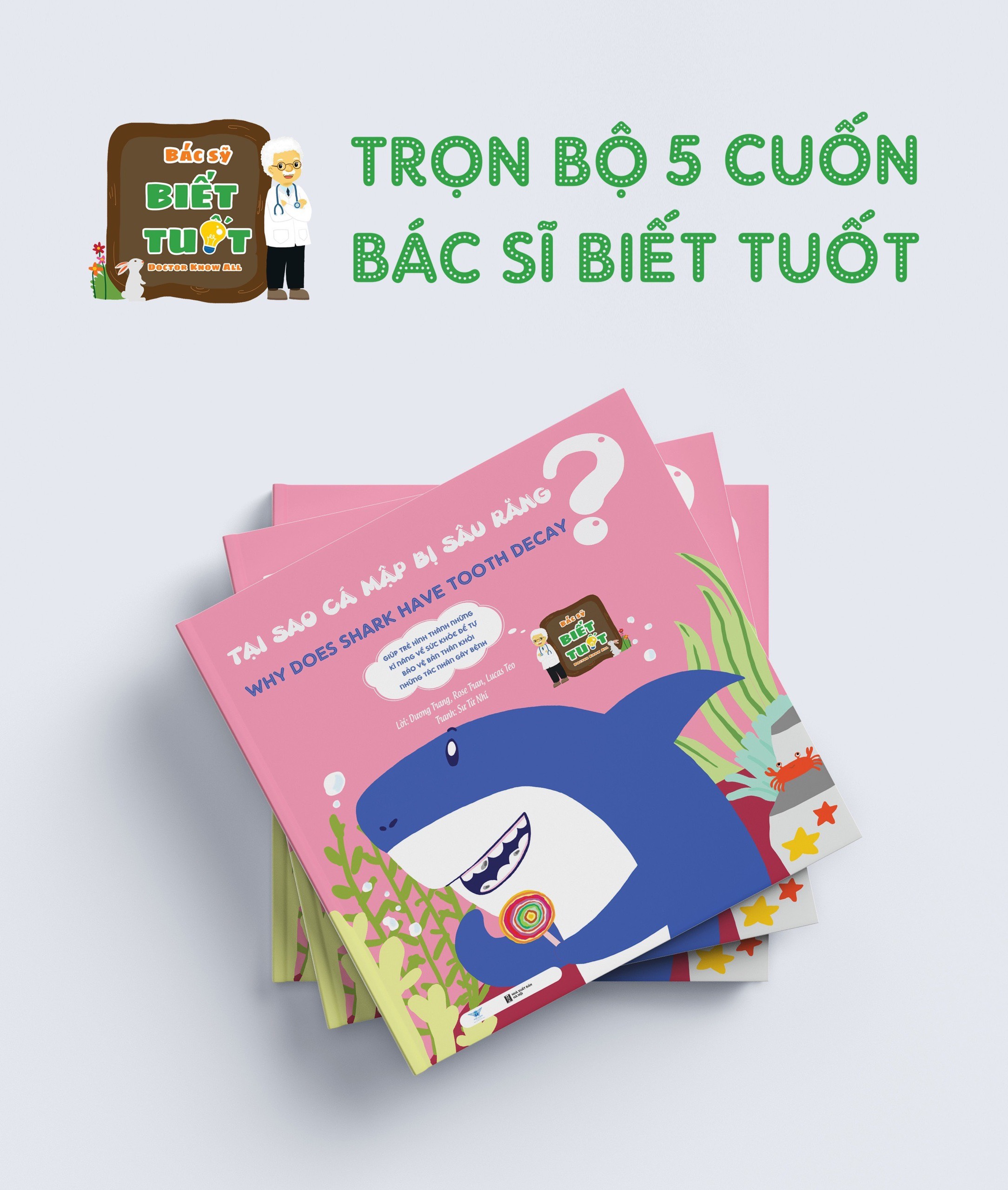 Bộ 5 cuốn song ngữ Bác sĩ biết tuốt - Minh Quang Books