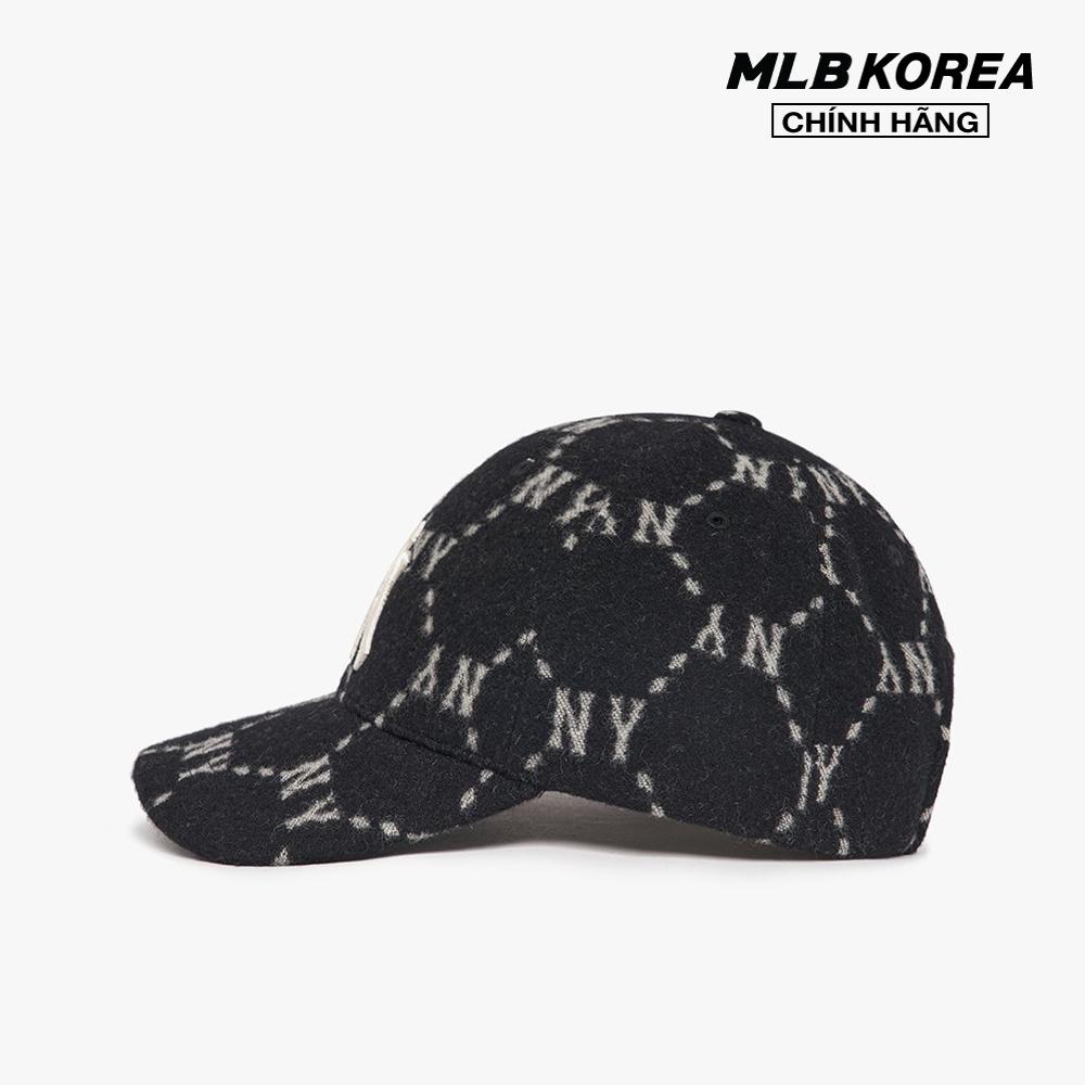 Hình ảnh MLB - Nón bóng chày unisex Dia Monogram Wool 3ACPMW126-50BKS