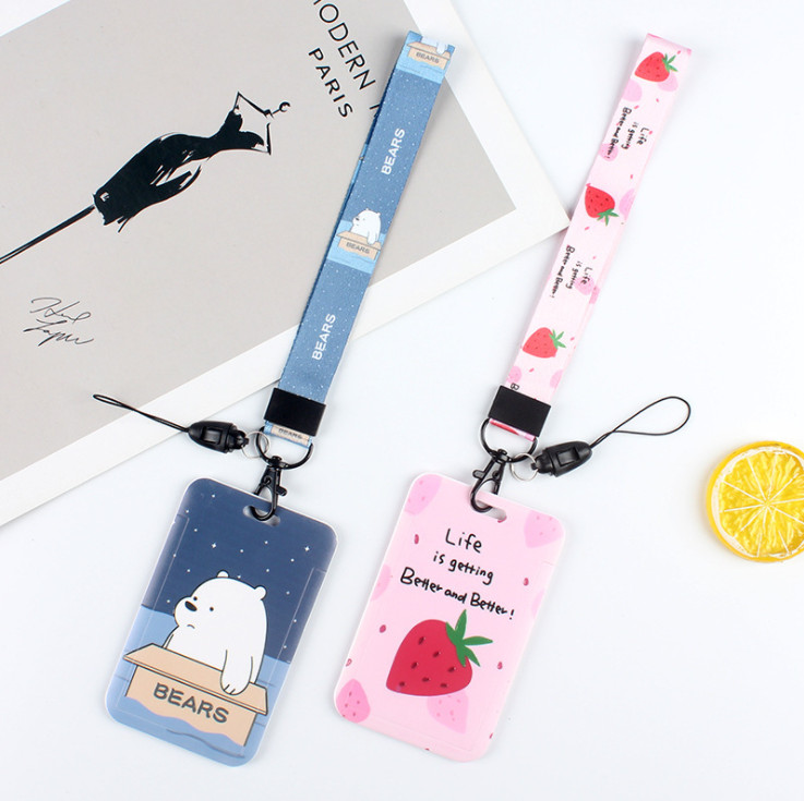 Dây Đeo Thẻ Sinh Viên  , Dây Đeo Thẻ Dọc Cho Học Sinh, Nhân Viên Văn Phòng Kute Lạc Lối - Combo Dây&Thẻ - BEYOU