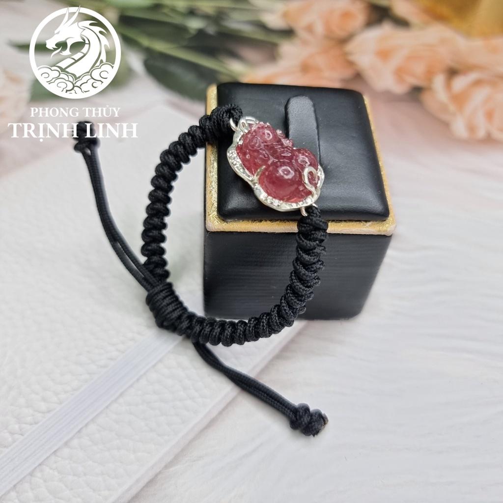 VÒNG TAY TỲ HƯU DÂU VIỀN BẠC TẾT CHỈ
