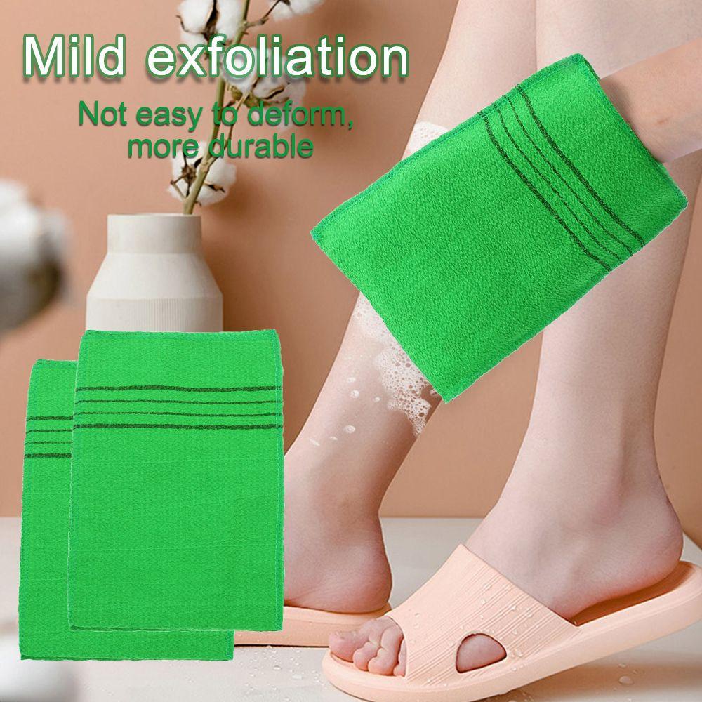 Durable Exfoliating Bath Towel Massage Washcloth Bath Glove Smooth Skin Portable Viscose Fiber Extreme Comfort Cleaner Body Rub Shower Scrubber